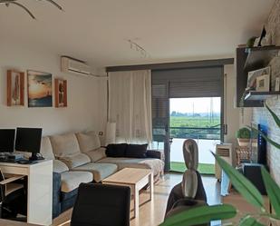 Living room of Flat for sale in  Lleida Capital  with Air Conditioner, Heating and Furnished