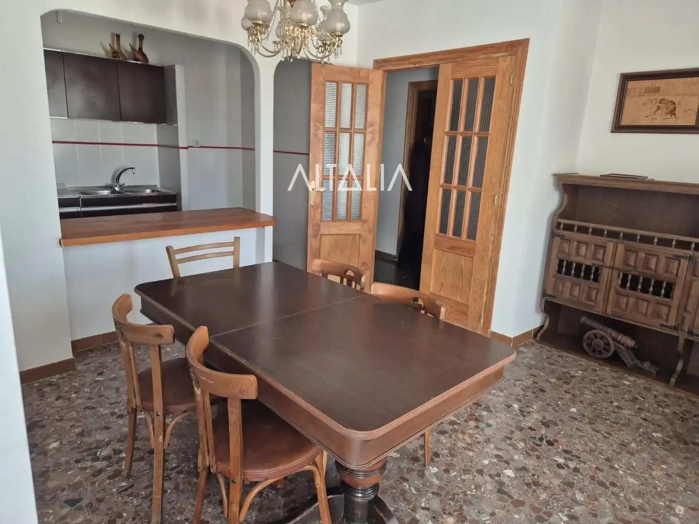 Dining room of Flat for sale in Cervera del Llano  with Furnished