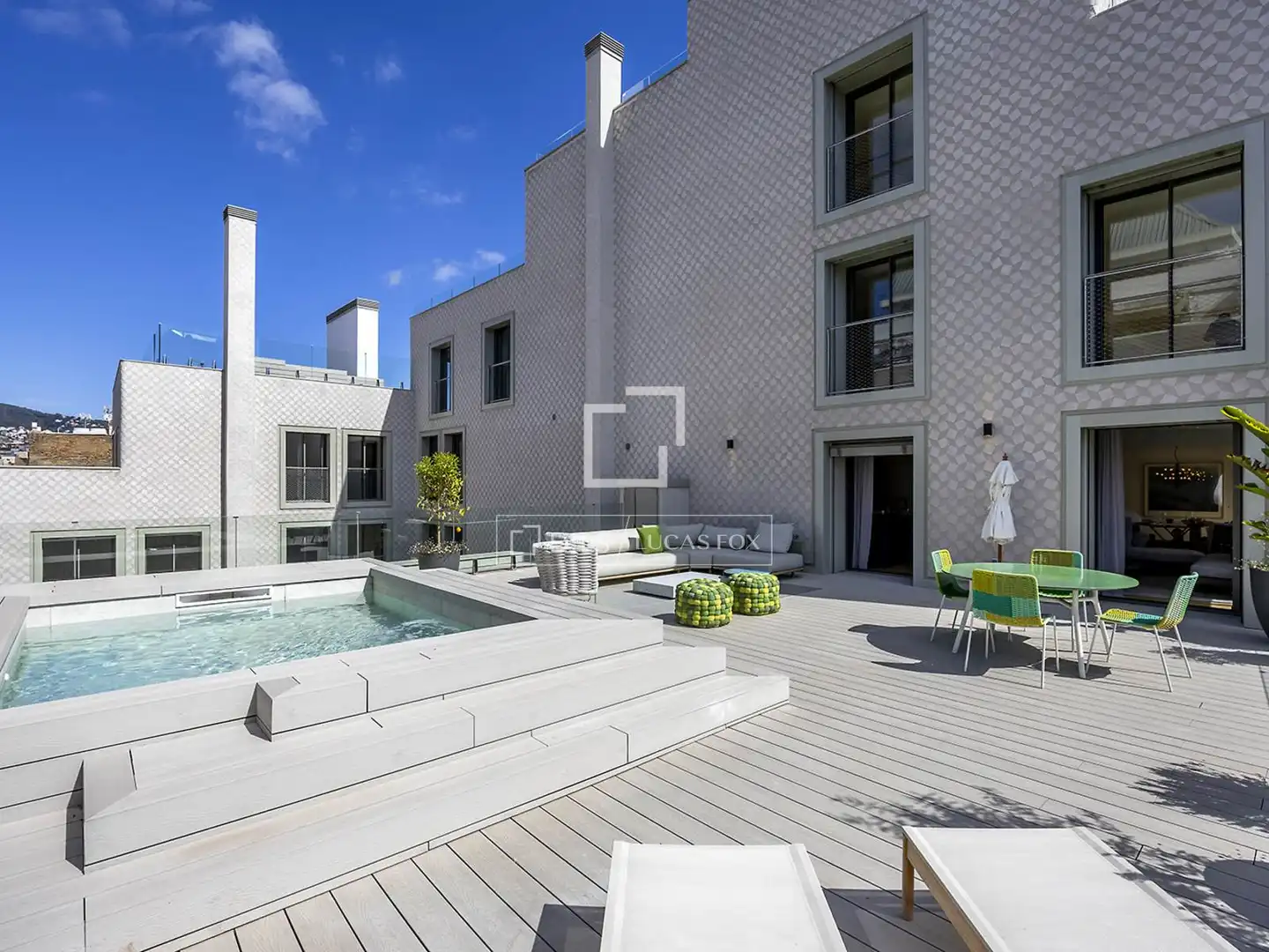 Terrasse von Wohnung zum Verkauf in Barcelona mit Klimaanlage, Terrasse und Schwimmbad