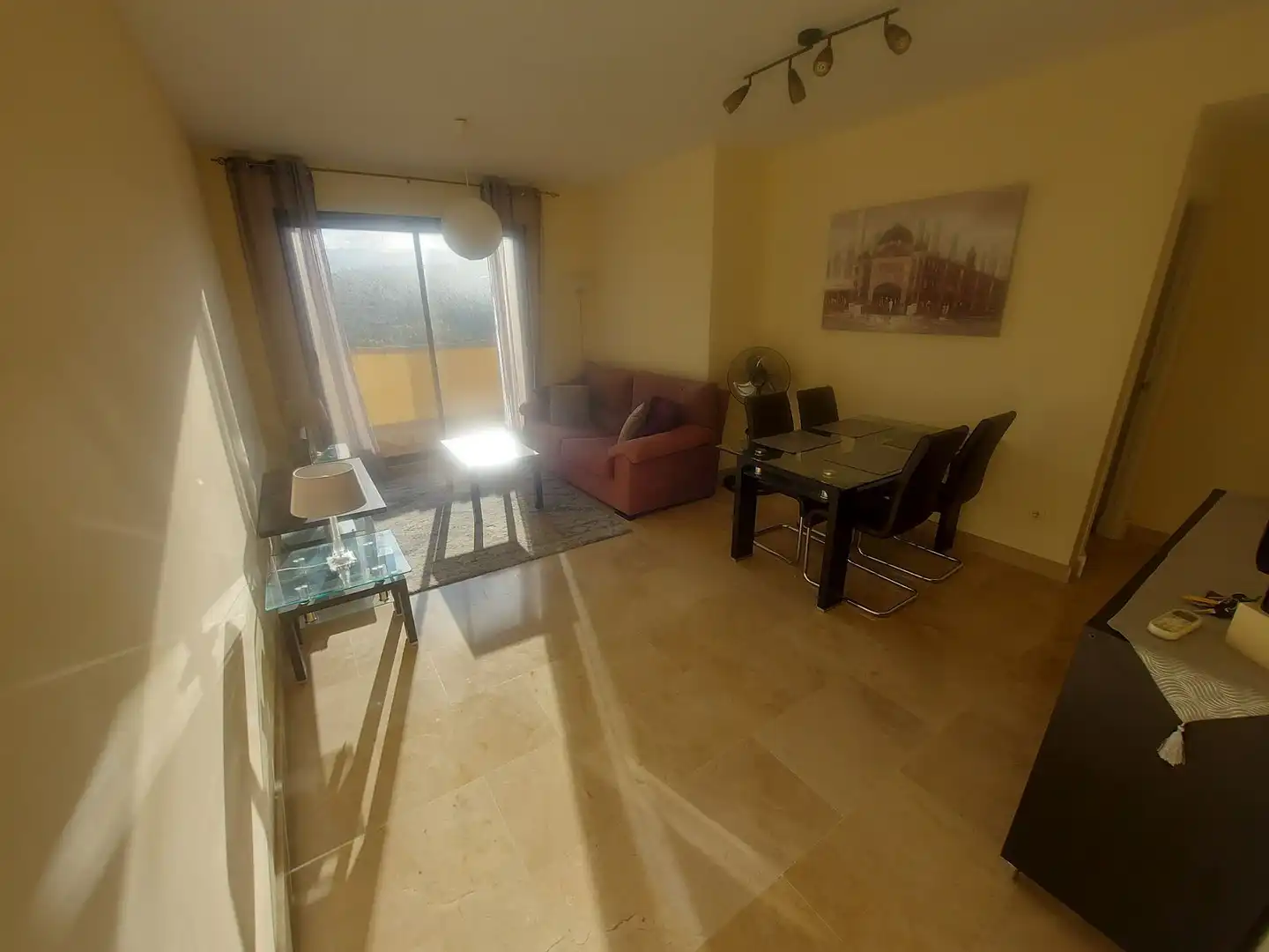 Living room of Attic for sale in Manilva  with Air Conditioner, Terrace and Furnished