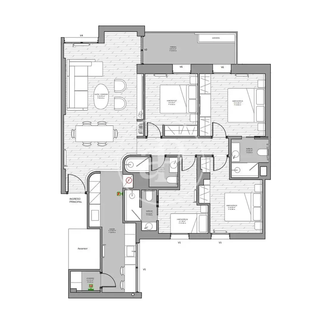 Flat with terrace for sale in C. del Poeta Esteban de Villegas, imagen 35