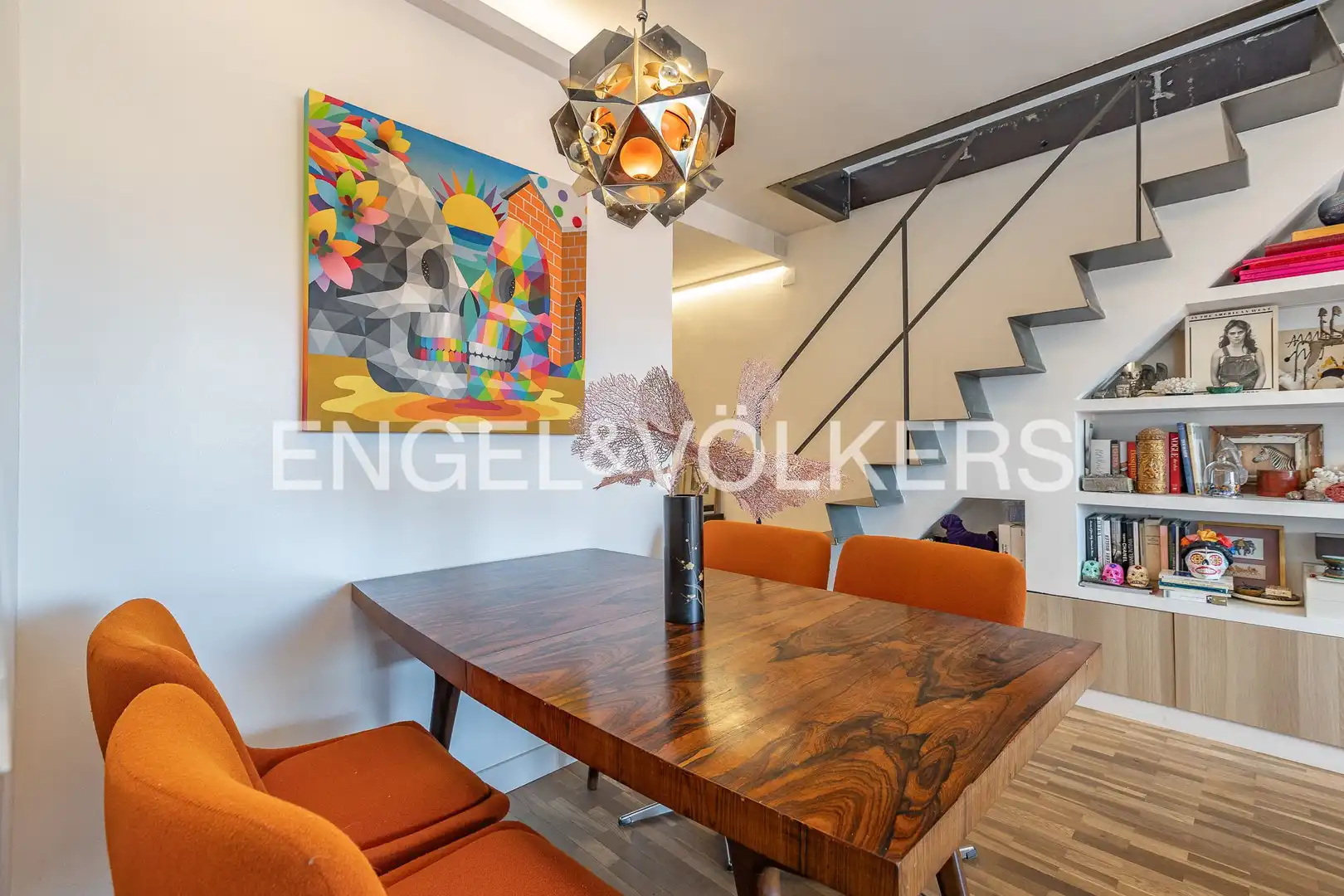 Dining room of Attic for sale in Sant Cugat del Vallès  with Heating, Parquet flooring and Swimming Pool