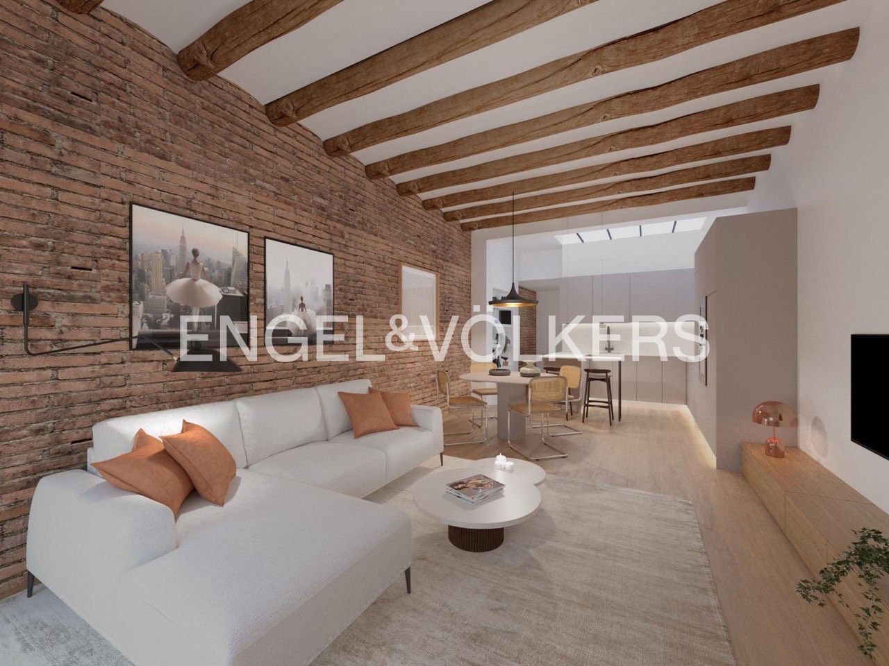 Sala d'estar de Casa o xalet en venda en  Barcelona Capital amb Aire condicionat, Calefacció i Parquet