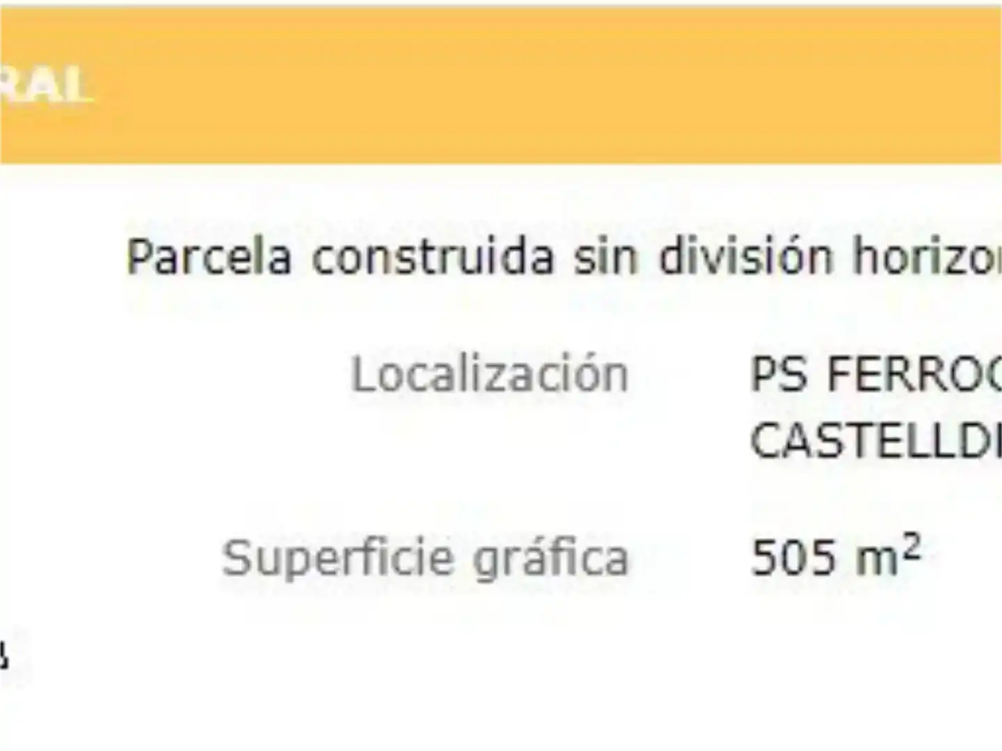 Parking de Terreno en venta en Castelldefels