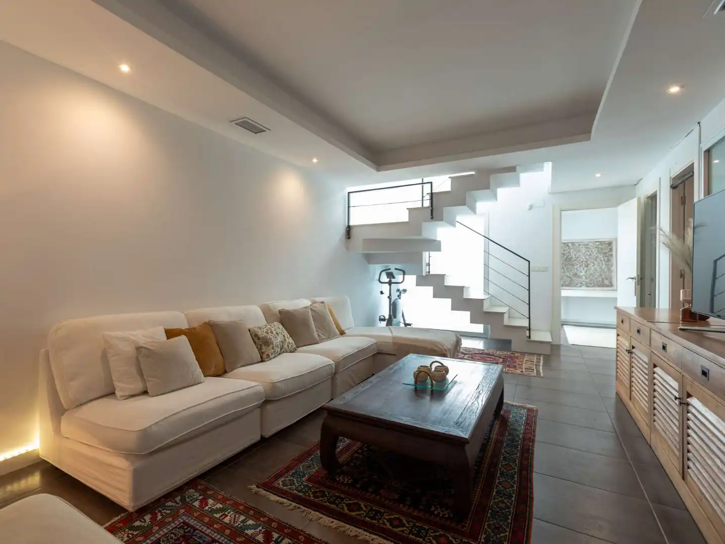 Sala d'estar de Casa adosada en venda en Torrevieja amb Aire condicionat, Calefacció i Terrassa