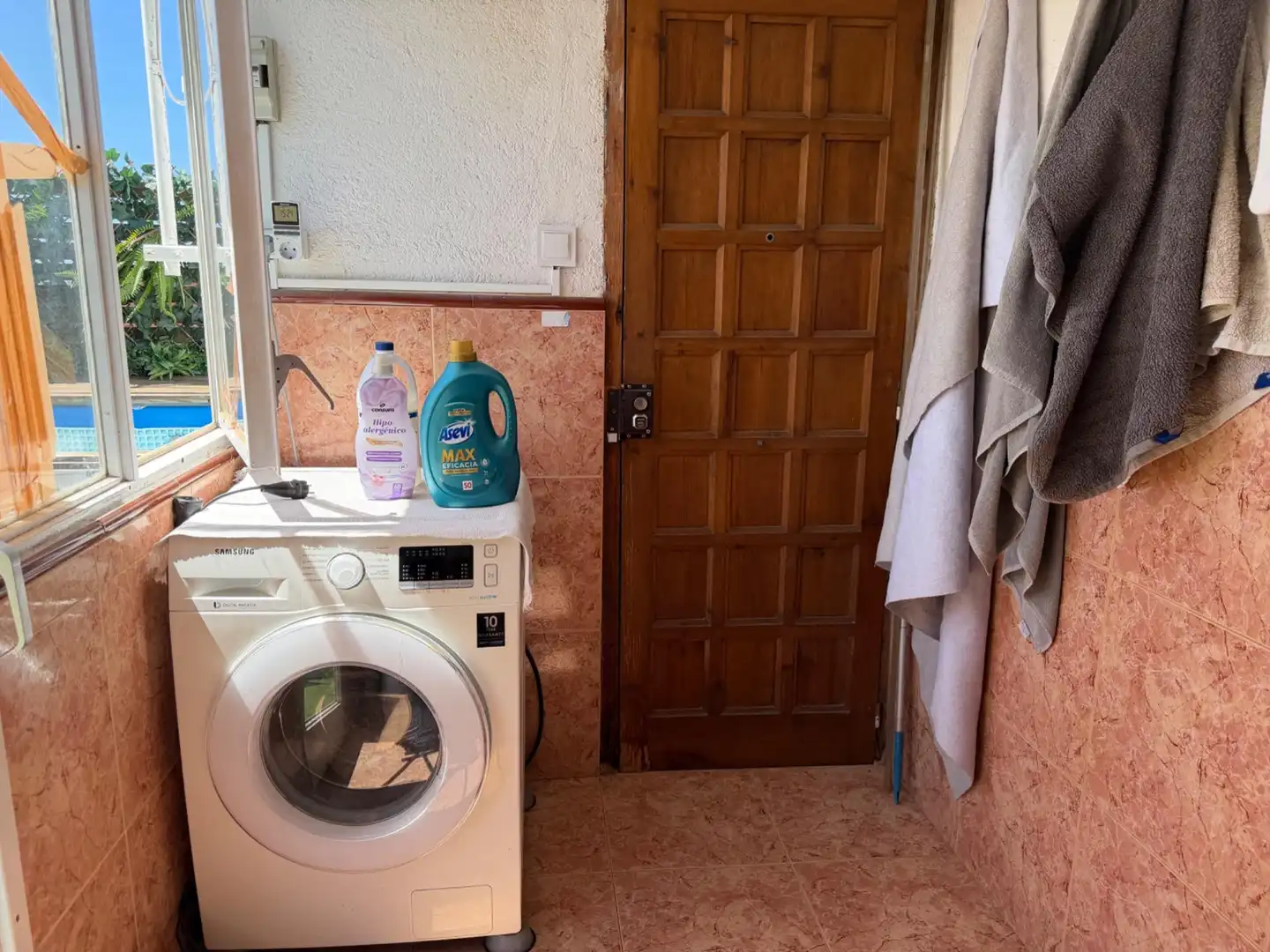 Badezimmer von Dachboden zum Verkauf in Mataró mit Klimaanlage, Heizung und Parkett