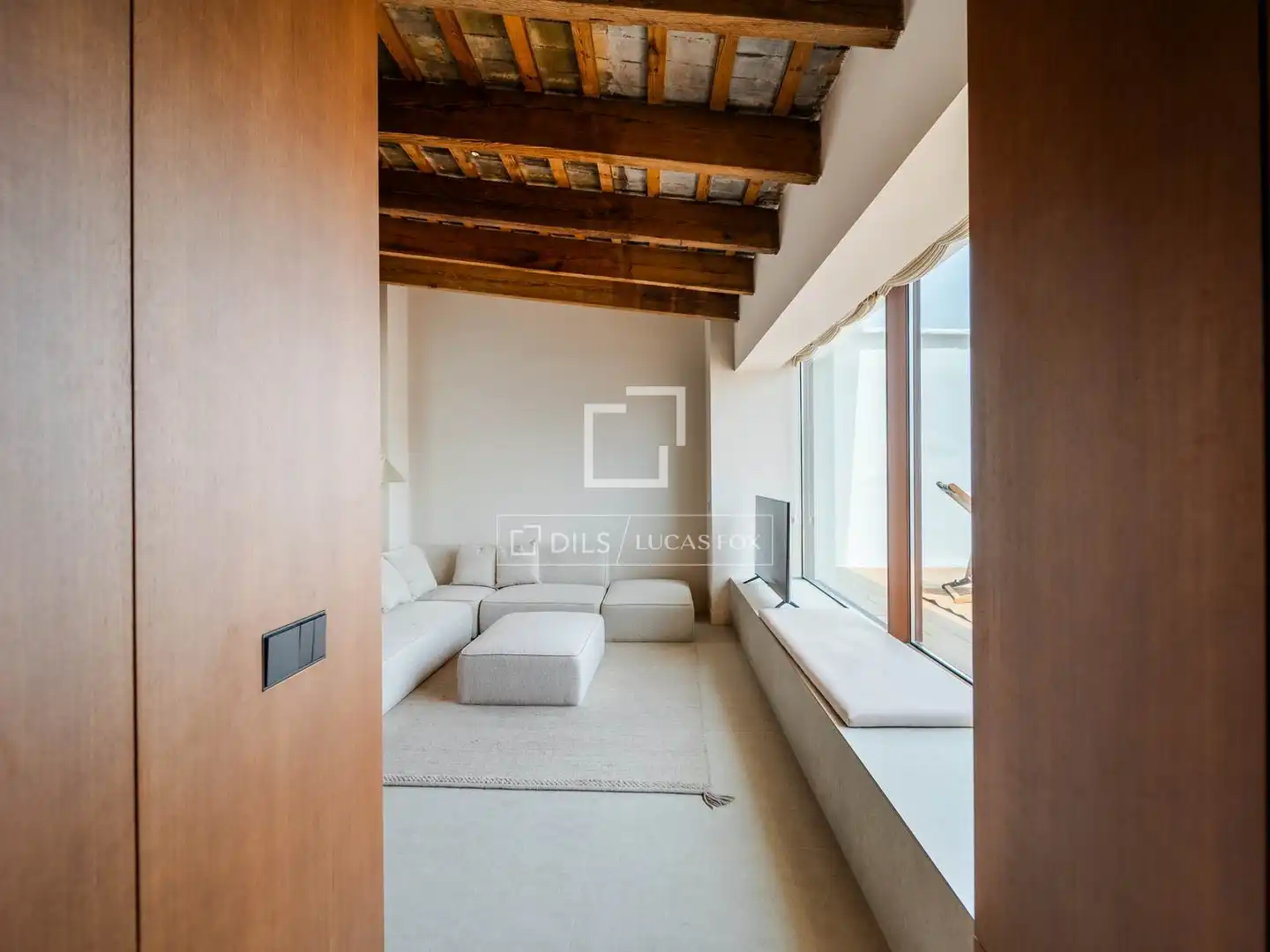 Sala de estar de Ático de alquiler en Valencia con Aire acondicionado, Calefacción y Terraza