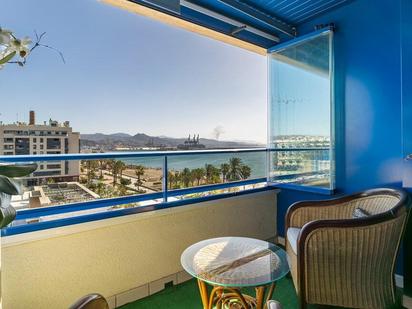 Balcony of Flat to rent in Málaga Capital  with Air Conditioner, Heating and Terrace
