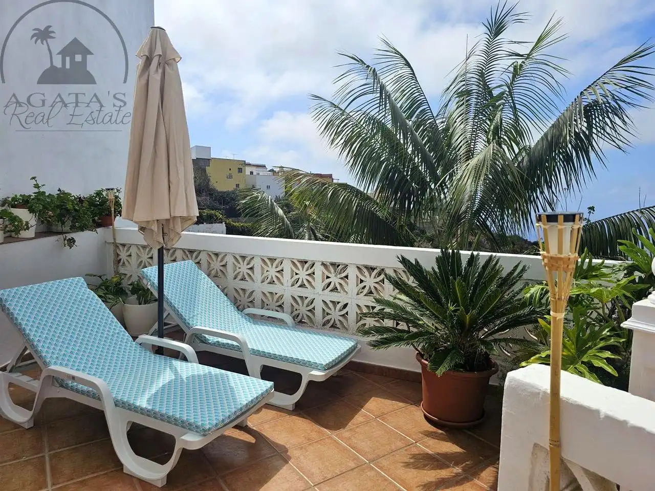 Terrassa de Casa o xalet en venda en La Guancha amb Jardí privat i Moblat