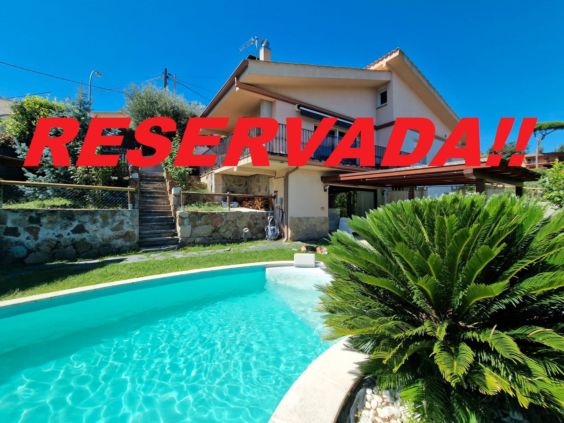 Jardí de Casa o xalet en venda en Santa Maria de Palautordera amb Aire condicionat, Calefacció i Jardí privat