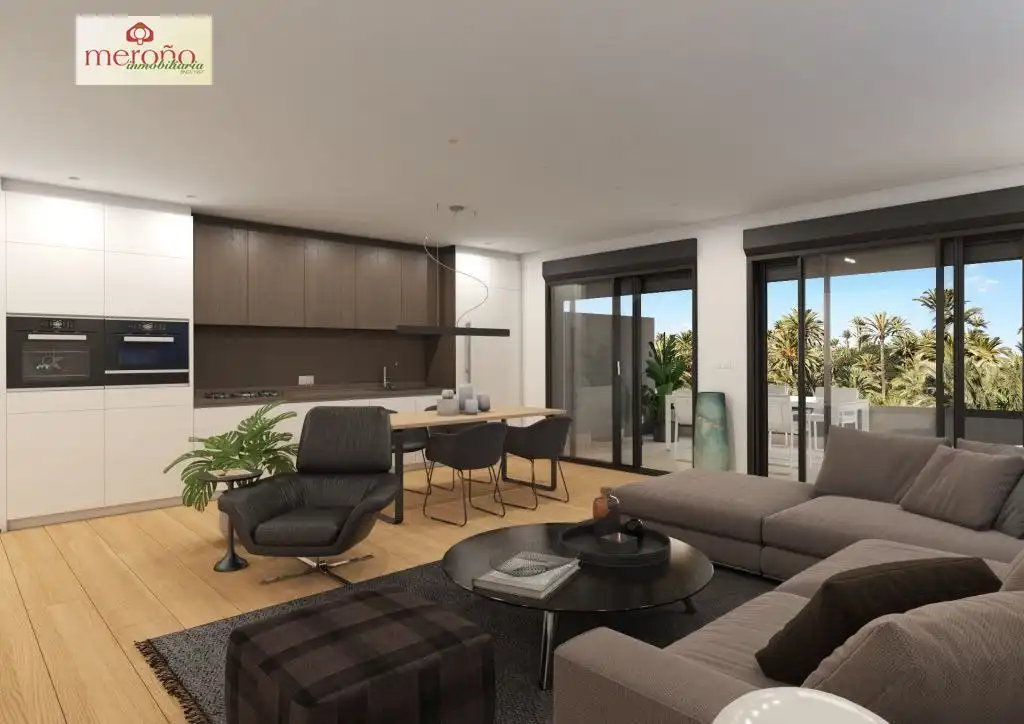 Wohnzimmer von Dachboden zum Verkauf in Elche / Elx mit Privatgarten, Terrasse und Abstellraum