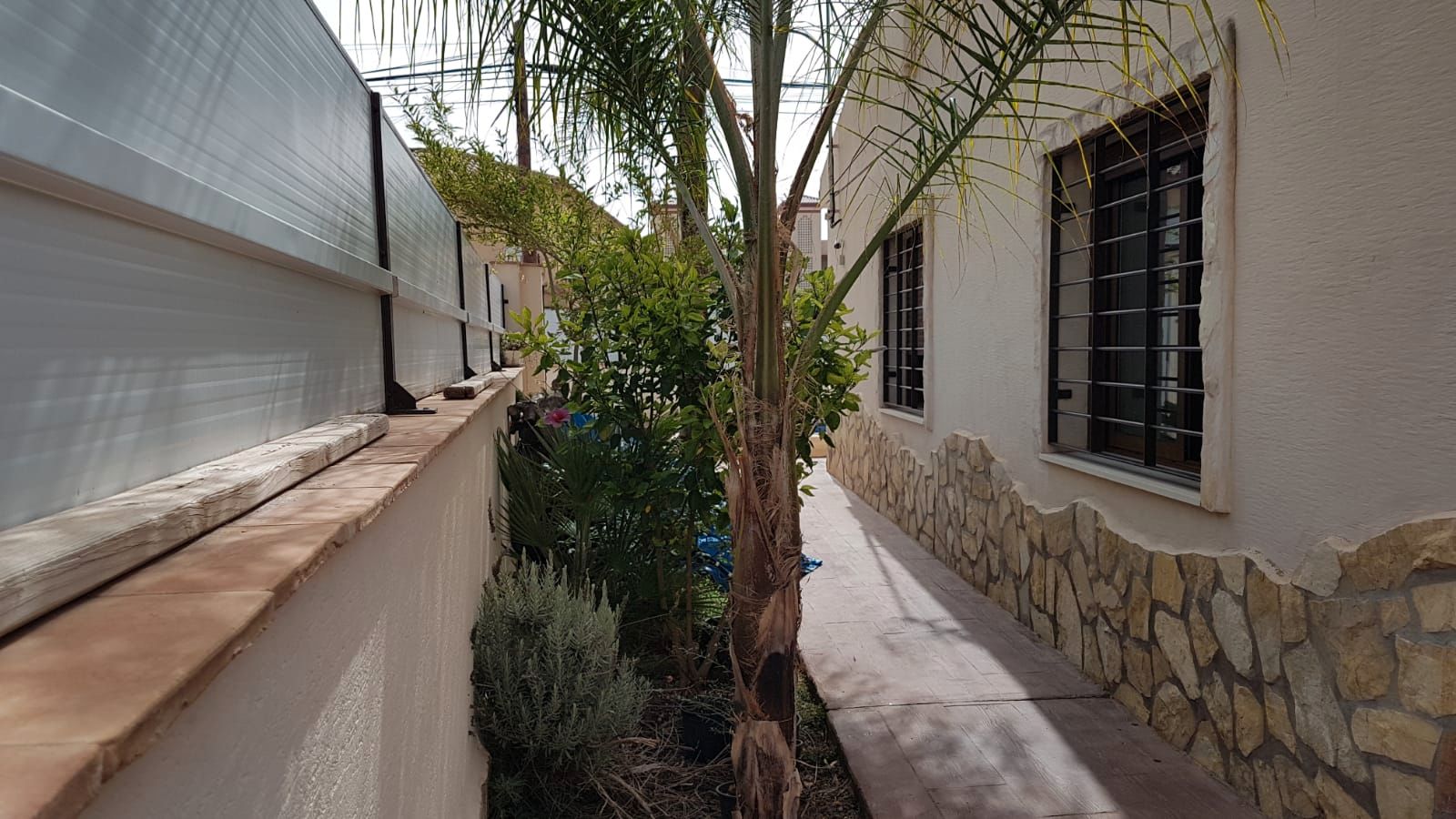 Vista exterior de Casa o xalet en venda en San Pedro del Pinatar amb Jardí privat, Piscina i Moblat