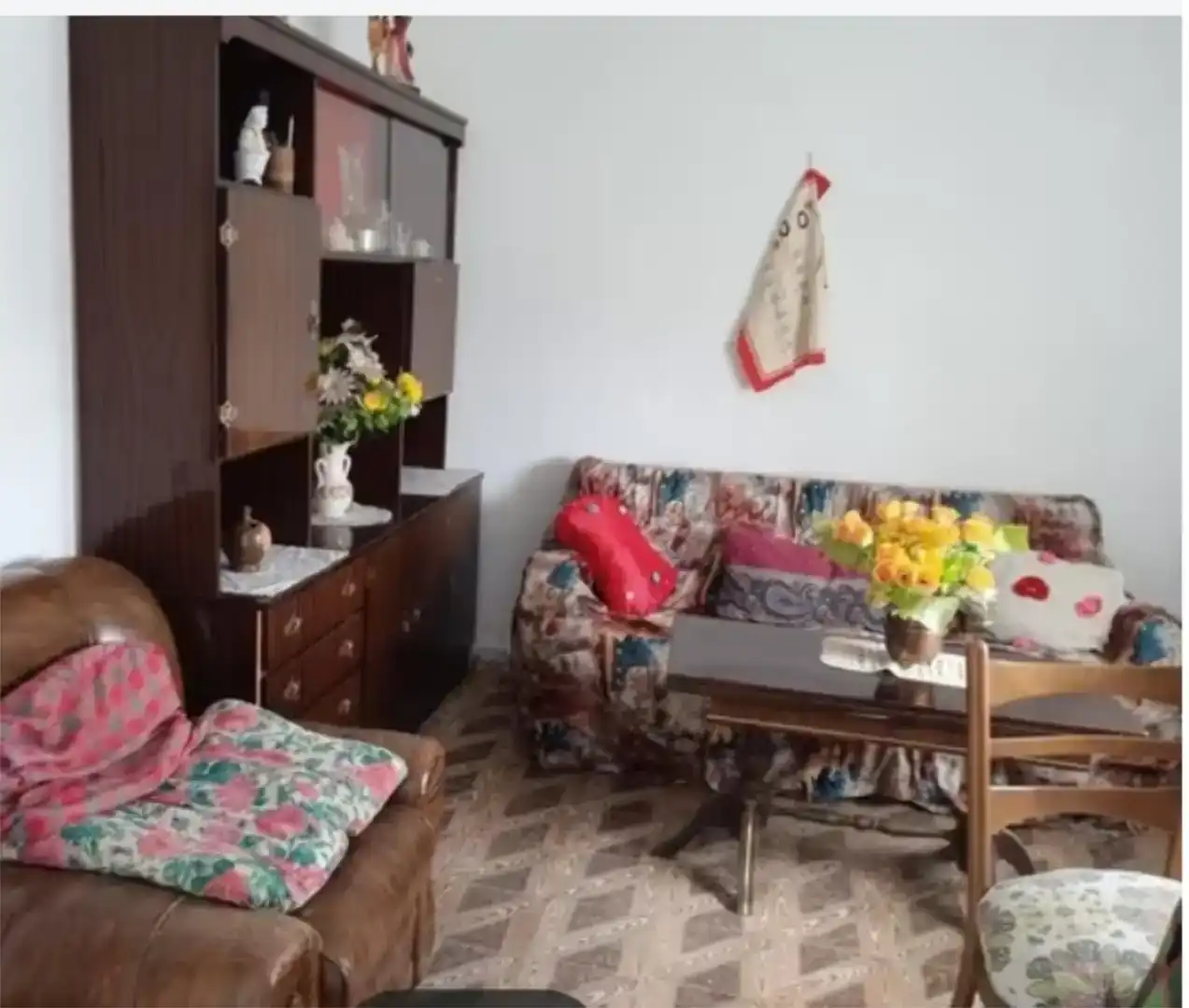 Sala d'estar de Casa adosada en venda en Santa Croya de Tera amb Moblat, Forn i Rentadora