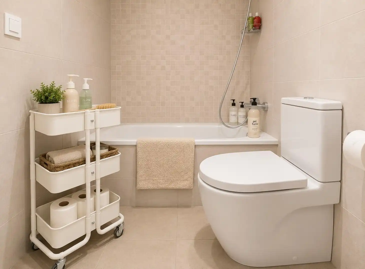 Badezimmer von Wohnung zur Miete in Valencia mit Klimaanlage, Heizung und Möbliert
