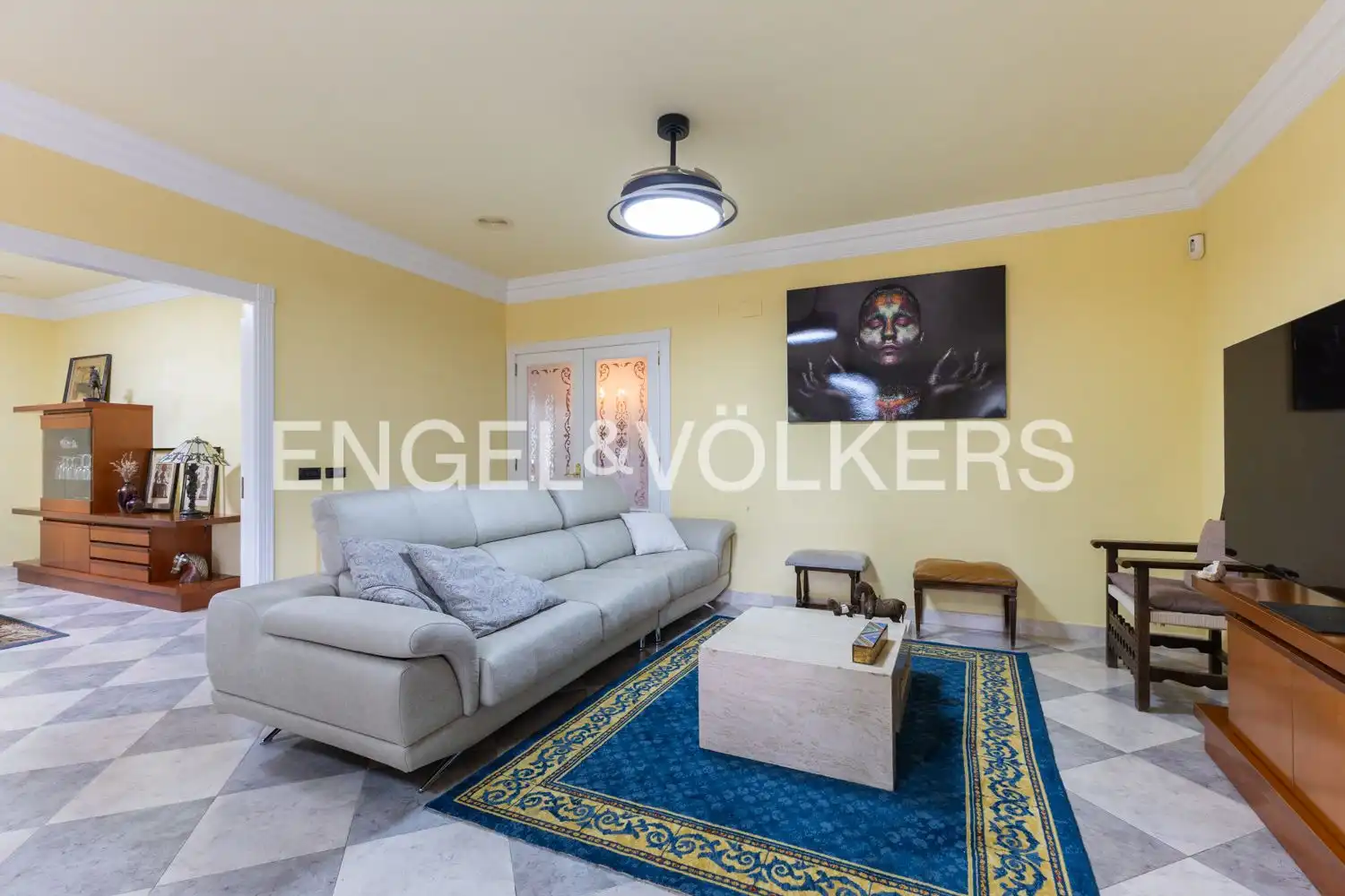 Sala de estar de Casa o chalet en venta en Enguera con Aire acondicionado, Calefacción y Jardín privado