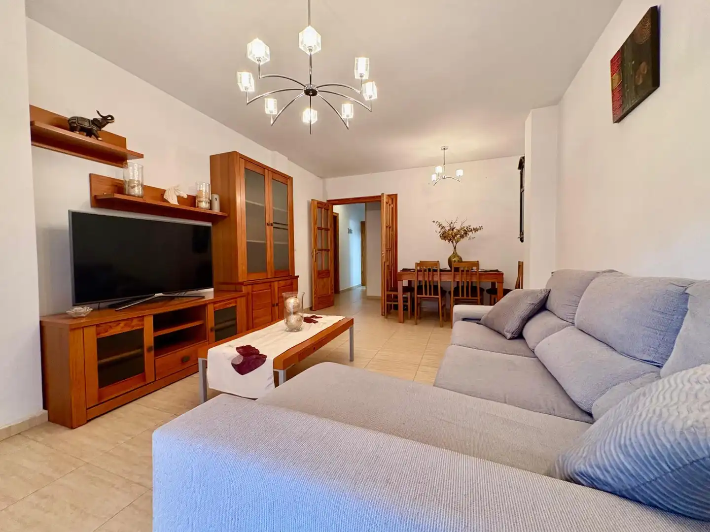 Sala de estar de Apartamento en venta en Lorca con Aire acondicionado, Trastero y Amueblado