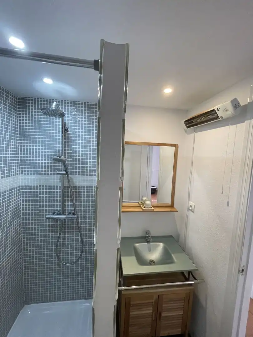 Bany de Casa adosada en venda en Mijas amb Jardí privat, Terrassa i Piscina