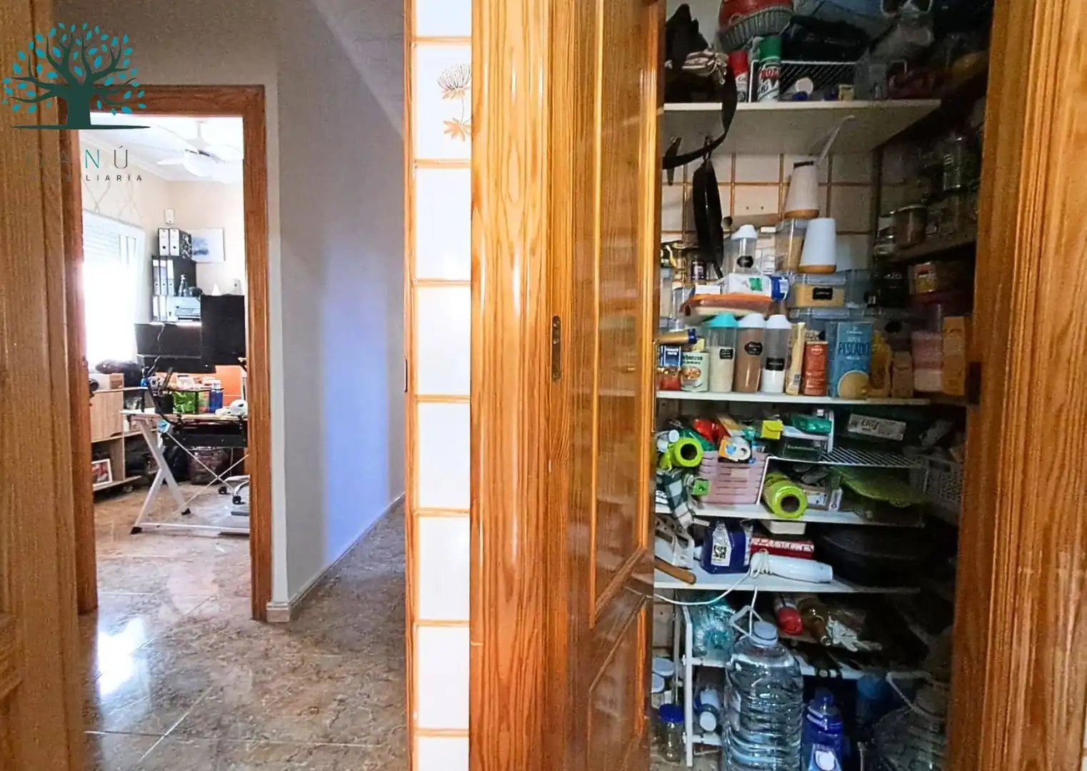 Küche von Erdgeschoss zum Verkauf in Mazarrón mit Klimaanlage, Privatgarten und Terrasse