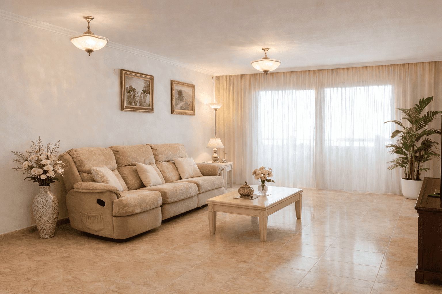 Living room of Flat for sale in Eivissa  with Air Conditioner, Heating and Terrace