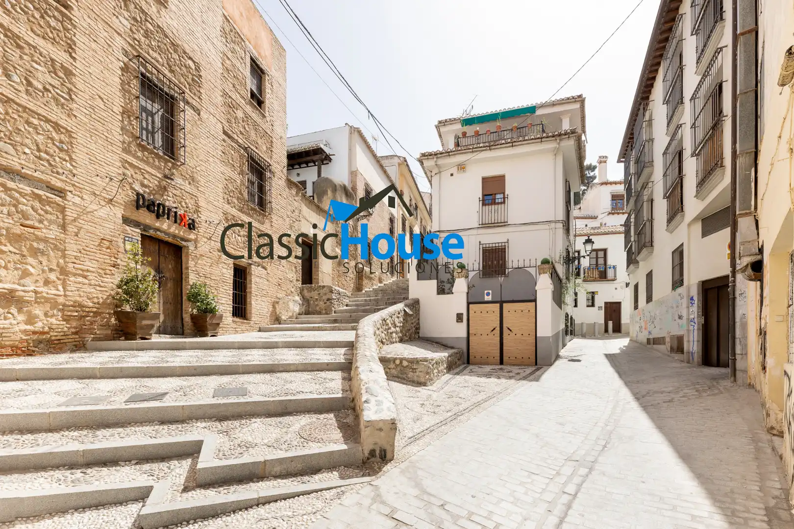 Vista exterior de Casa adosada en venta en Granada con Terraza, Amueblado y Horno