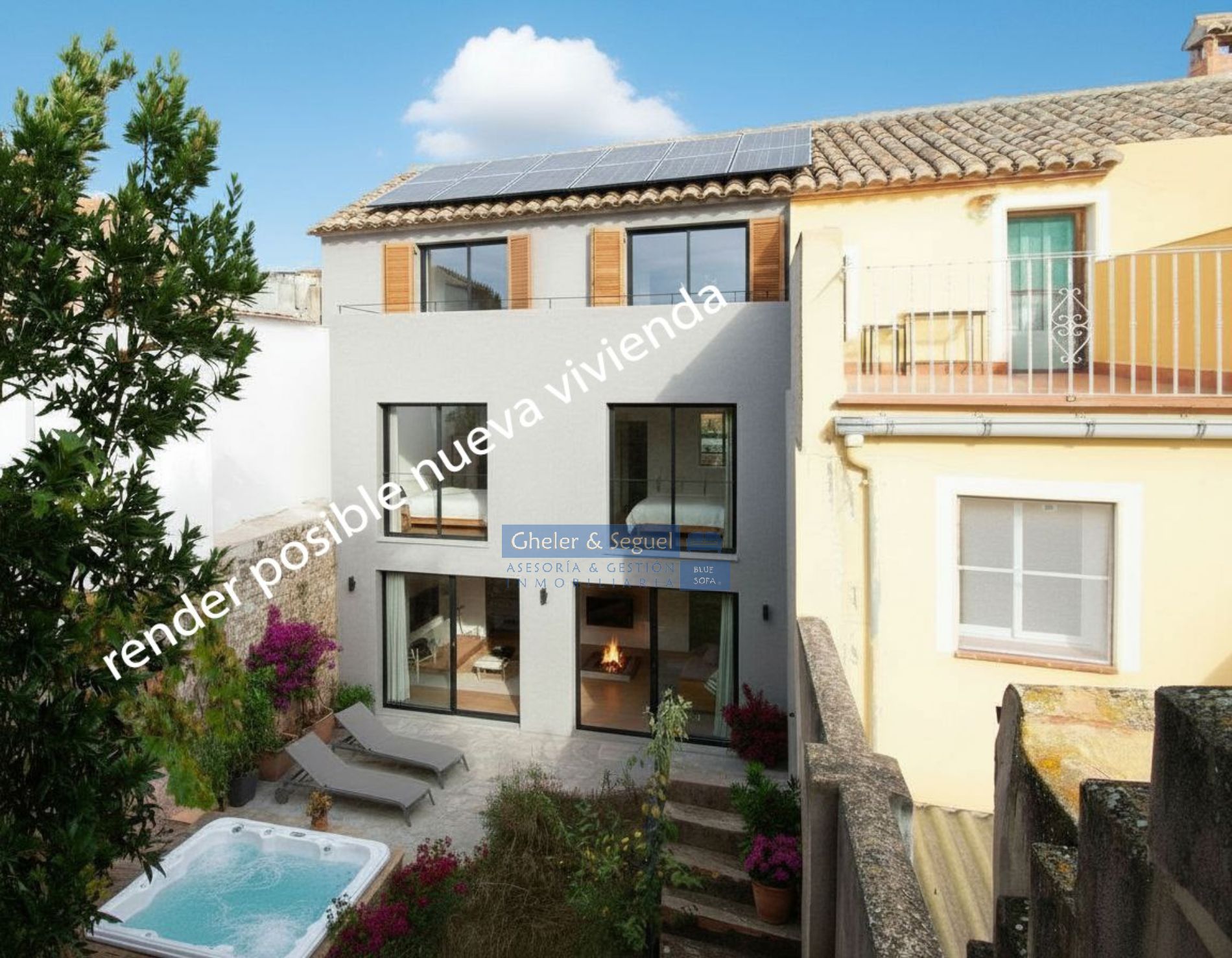 Vista exterior de Casa o xalet en venda en Soneja amb Calefacció, Terrassa i Balcó