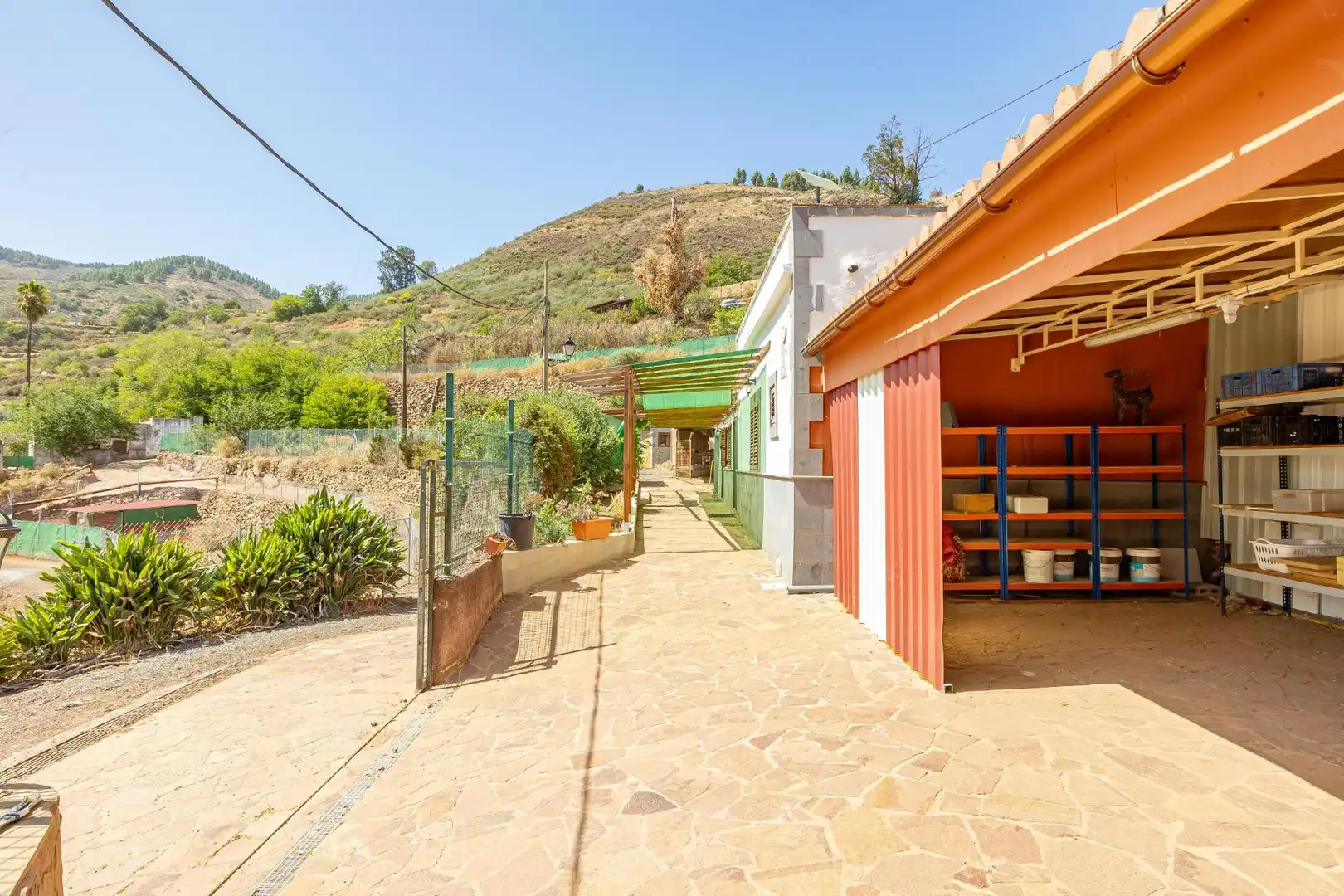 Vista exterior de Finca rústica en venta en Vega de San Mateo con Jardín privado, Terraza y Piscina