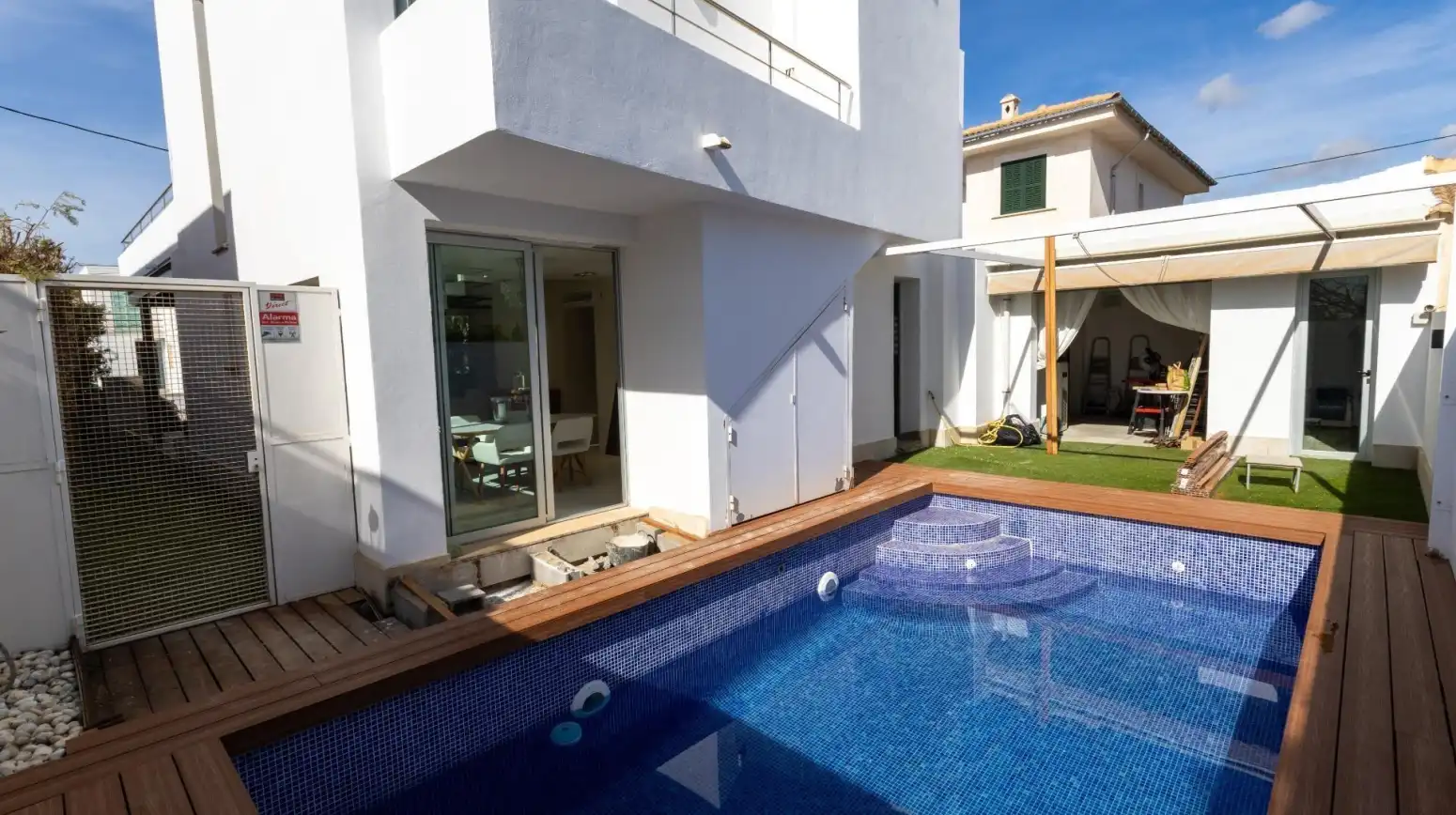 Piscina de Casa o chalet de alquiler en Campos con Aire acondicionado, Terraza y Trastero