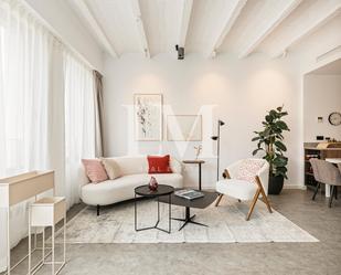 Sala d'estar de Apartament de lloguer en  Barcelona Capital amb Terrassa