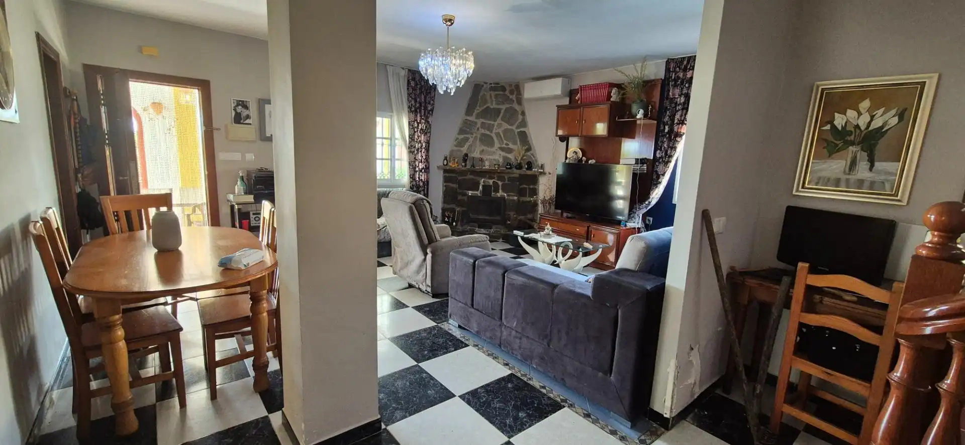 Sala de estar de Casa o chalet en venta en Málaga con Aire acondicionado, Jardín privado y Terraza