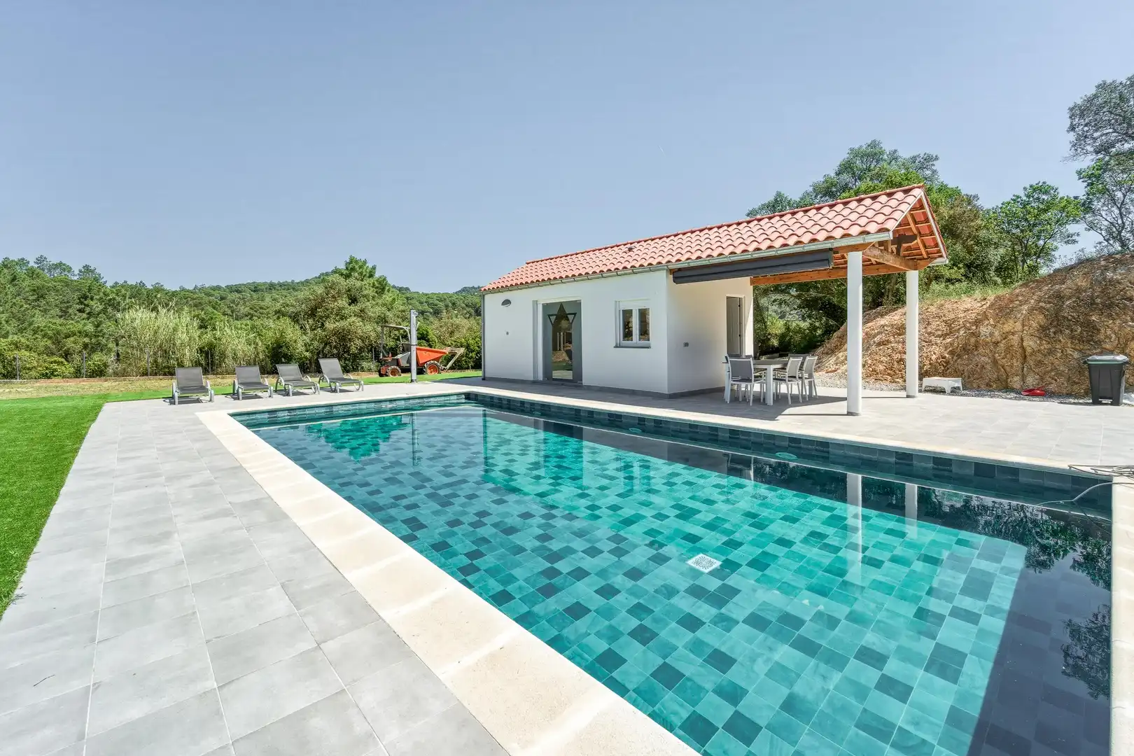 Schwimmbecken von Country house zur Miete in Tossa de Mar mit Privatgarten, Alarm und Gemeinschaftspool