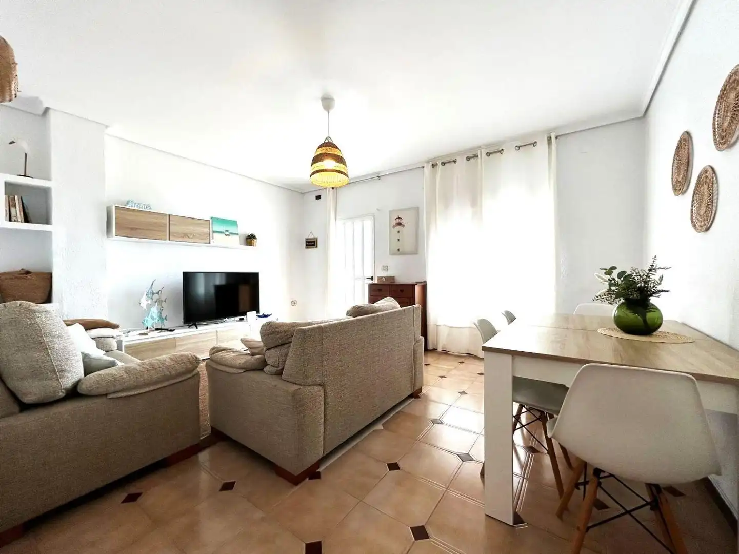 Sala de estar de Planta baja de alquiler en Puçol con Aire acondicionado, Calefacción y Jardín privado