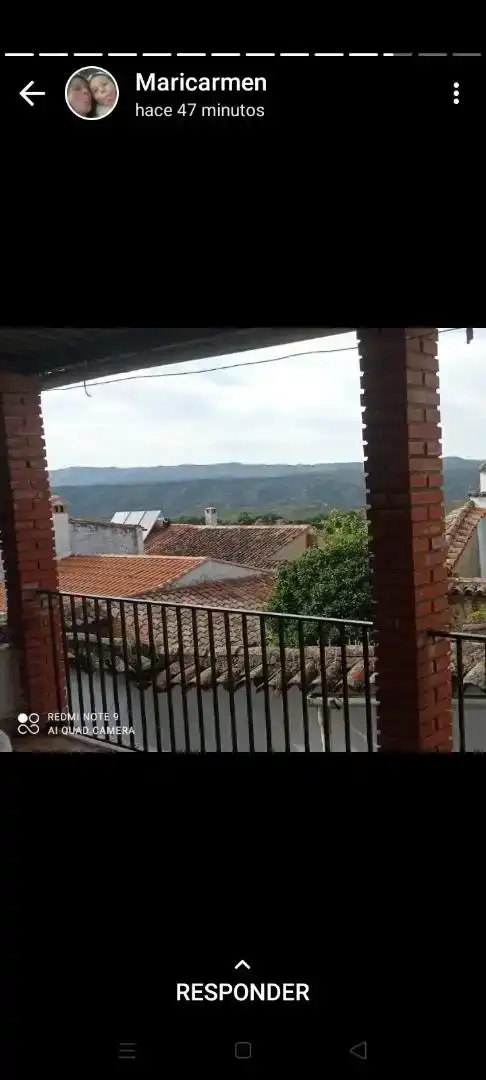 Vista exterior de Casa adosada en venda en Campofrío amb Balcó