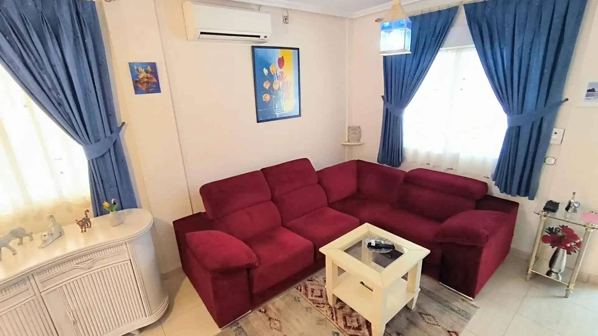Sala d'estar de Casa o xalet en venda en Polop amb Aire condicionat, Calefacció i Jardí privat