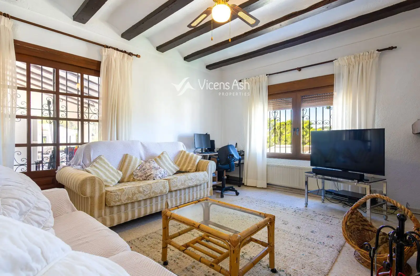 Living room of Houses for sale in Jávea / Xàbia  with Air Conditioner, Heating and Terrace