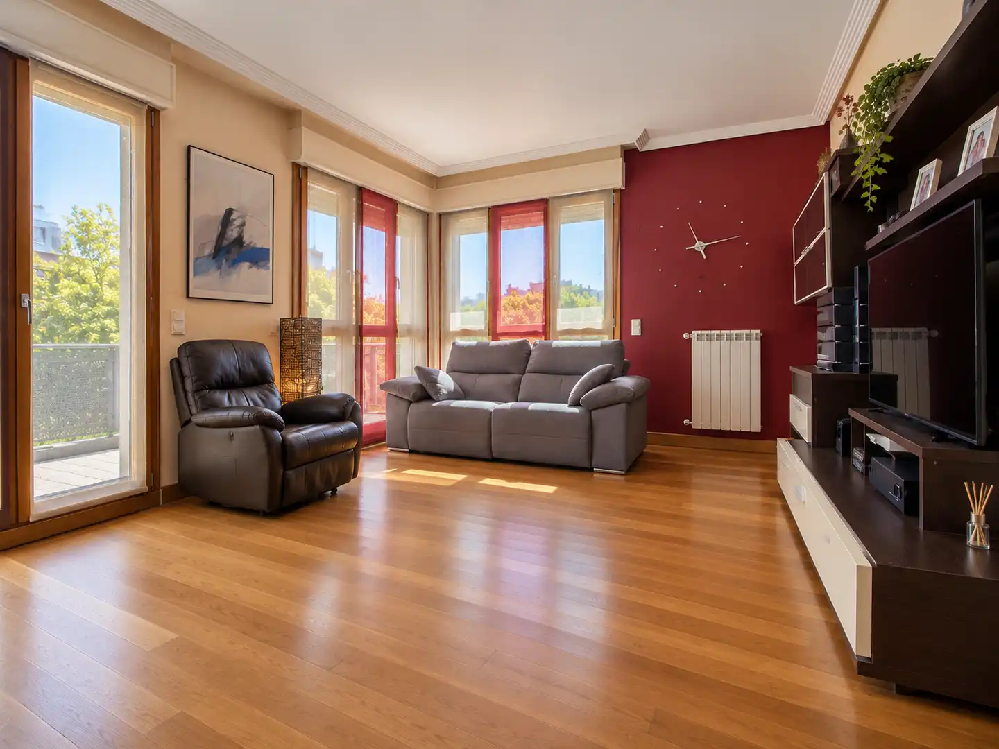 Sala de estar de Piso en venta en Errenteria con Calefacción, Terraza y Amueblado