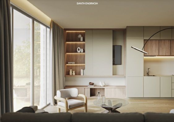 Living room of Attic for sale in  Madrid Capital  with Air Conditioner and Swimming Pool