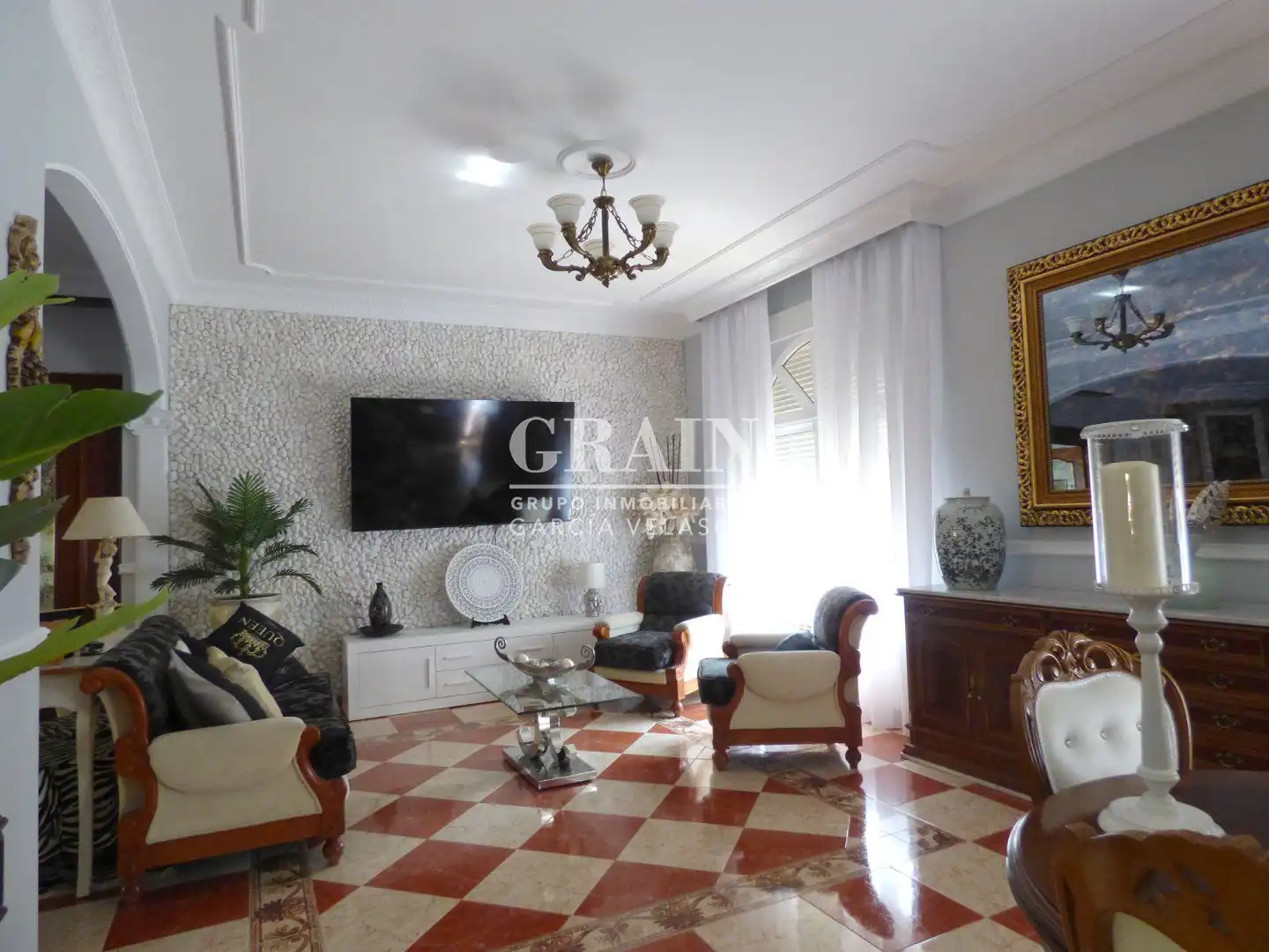 Living room of Houses for sale in Albacete  with Air Conditioner, Heating and Private garden