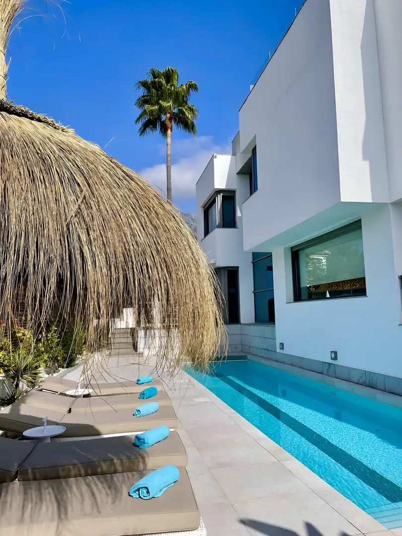 Exterior view of Houses for sale in Marbella  with Air Conditioner, Private garden and Terrace