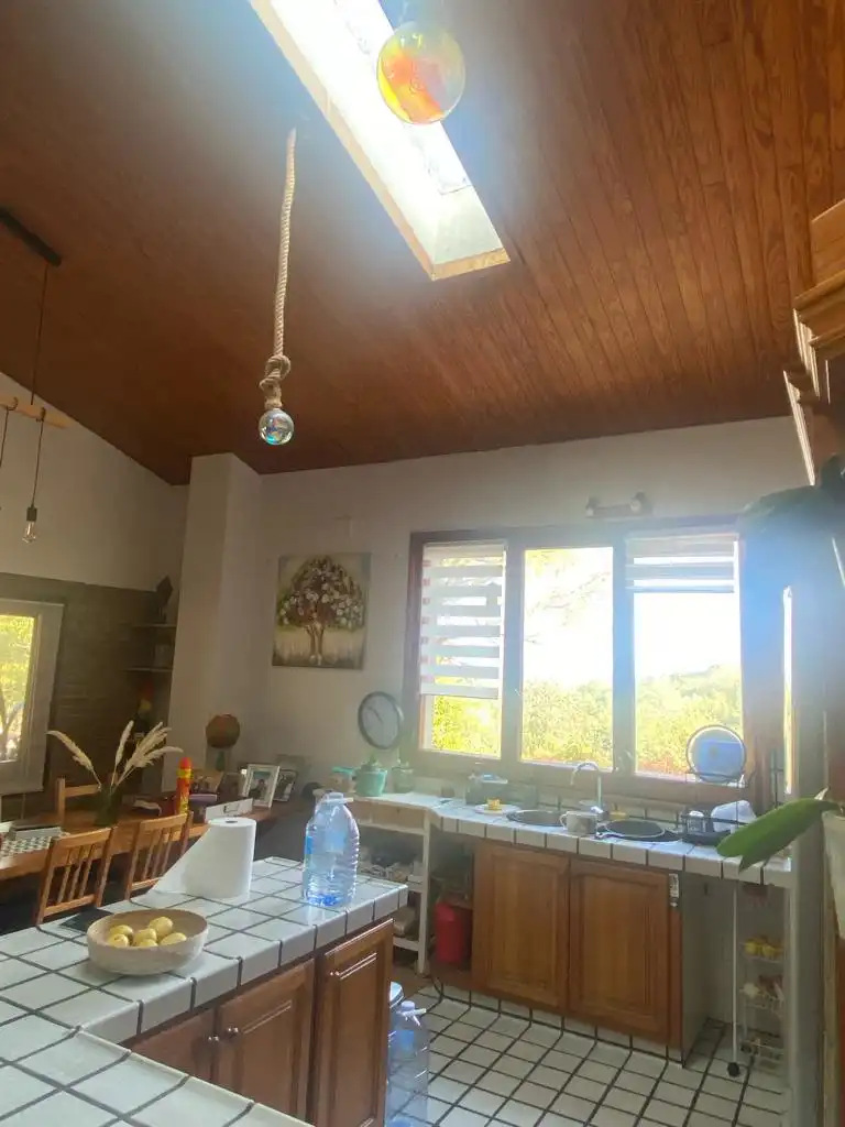 Küche von Country house zum Verkauf in Porqueres mit Heizung, Privatgarten und Ofen