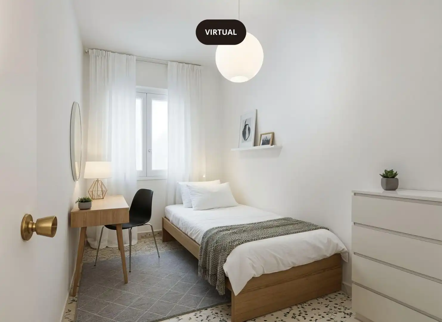 Schlafzimmer von Wohnung zum Verkauf in Tarragona mit Klimaanlage, Heizung und Terrasse