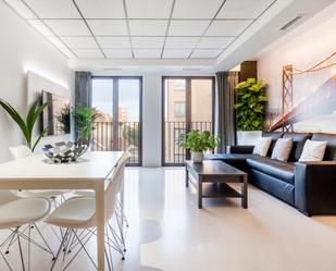 Sala d'estar de Loft de lloguer en  Valencia Capital amb Aire condicionat, Calefacció i Moblat