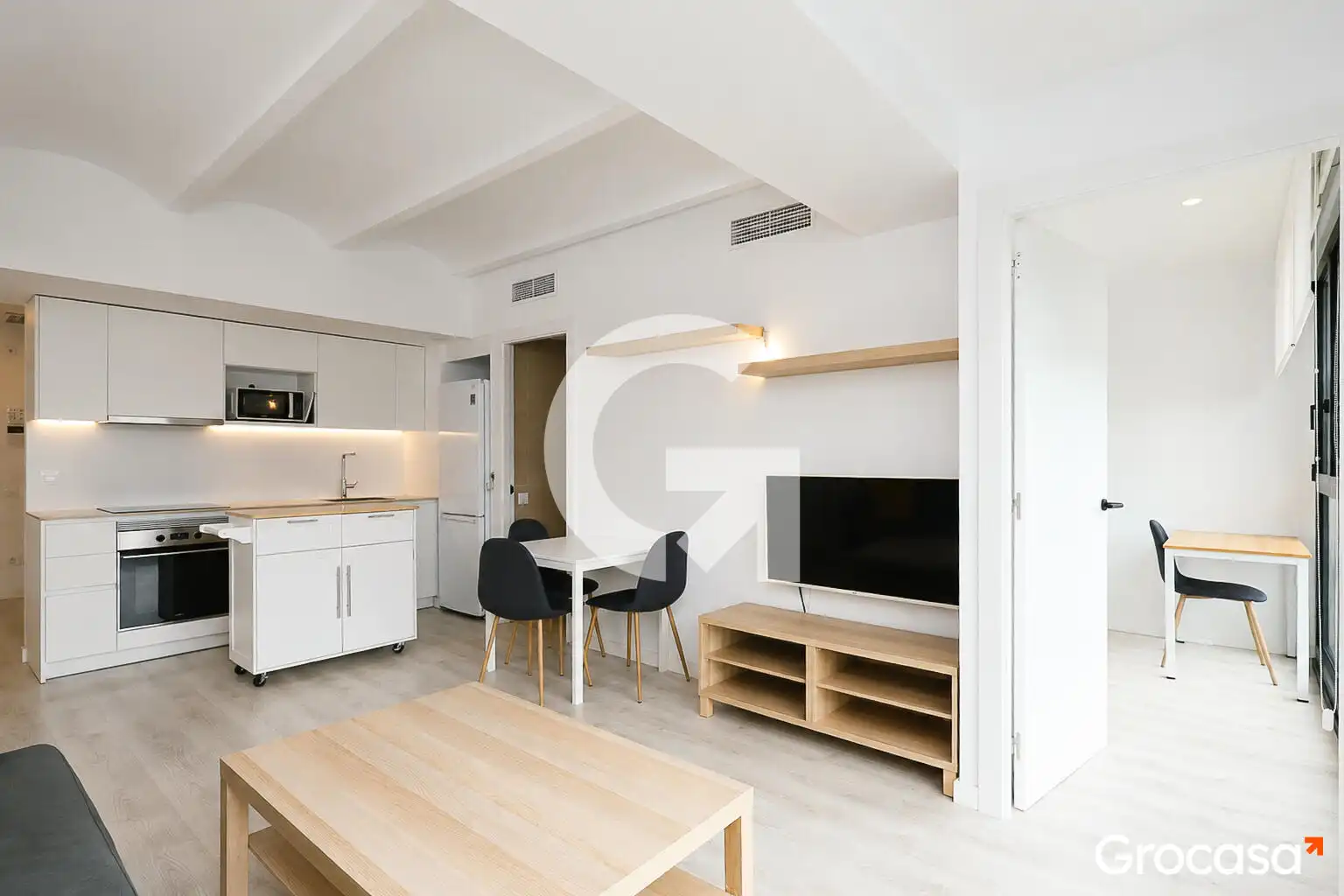 Sala de estar de Piso en venta en Barcelona con Aire acondicionado, Calefacción y Terraza