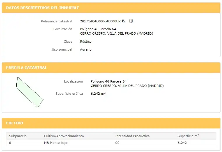Terreny rústic en venda a Villa del Prado, imagen 3