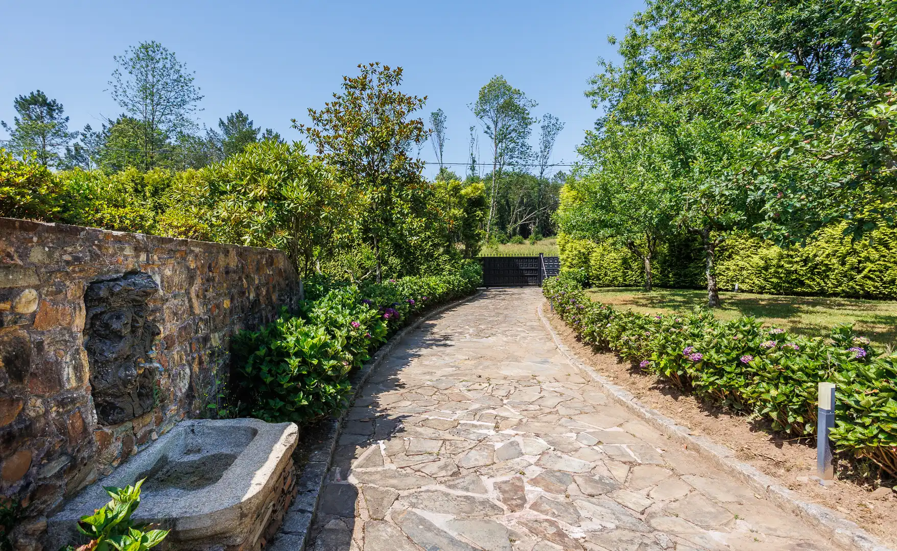 Jardín de Finca rústica en venta en Cospeito con Piscina