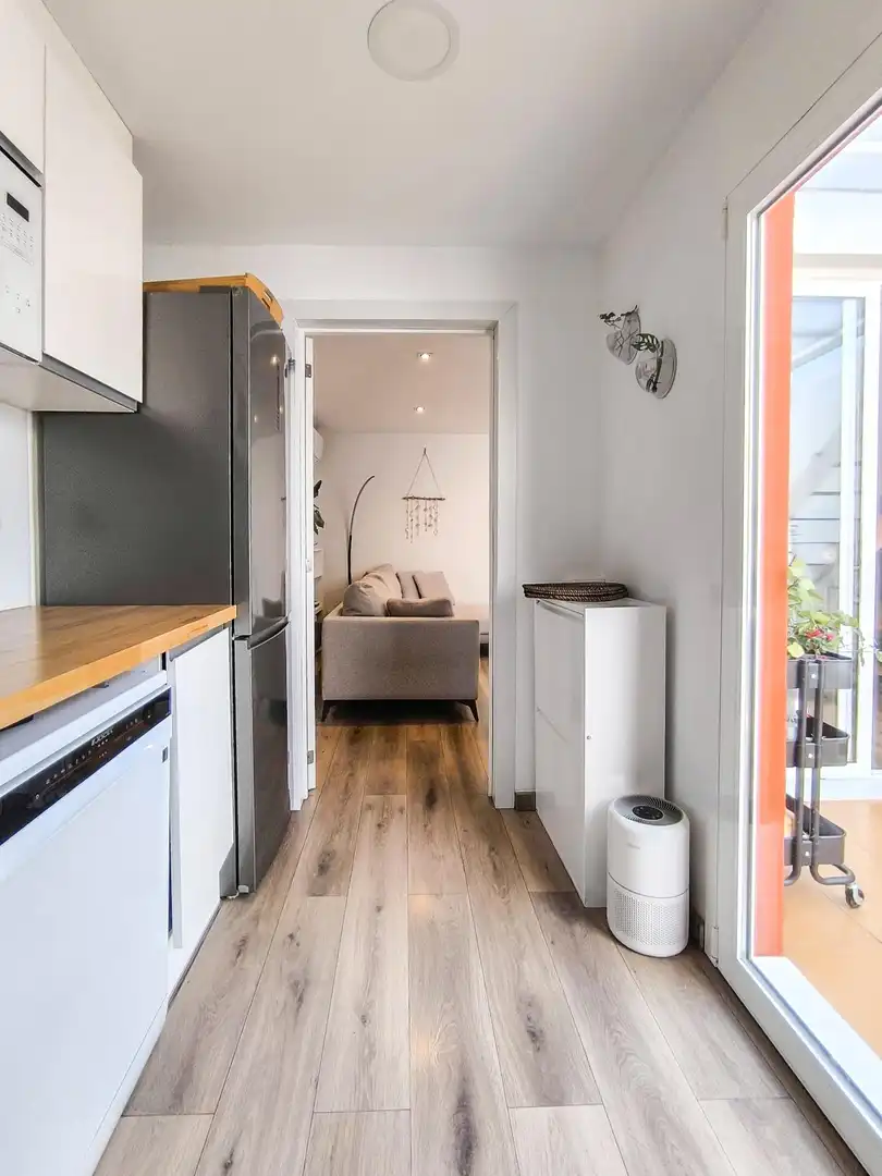 Cocina de Ático en venta en Mataró con Parquet, Terraza y Piscina