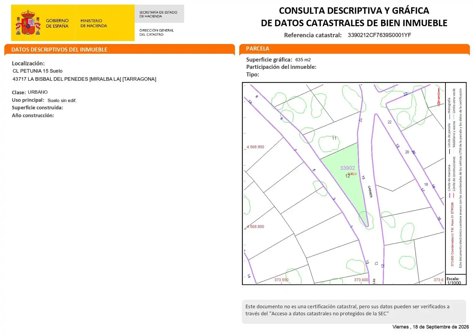 Terreny residencial en venda a Carrer de la Petúnia, imagen 18