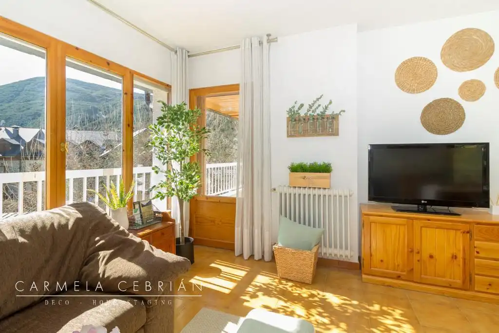 Sala d'estar de Apartament de lloguer en Biescas, Huesca
