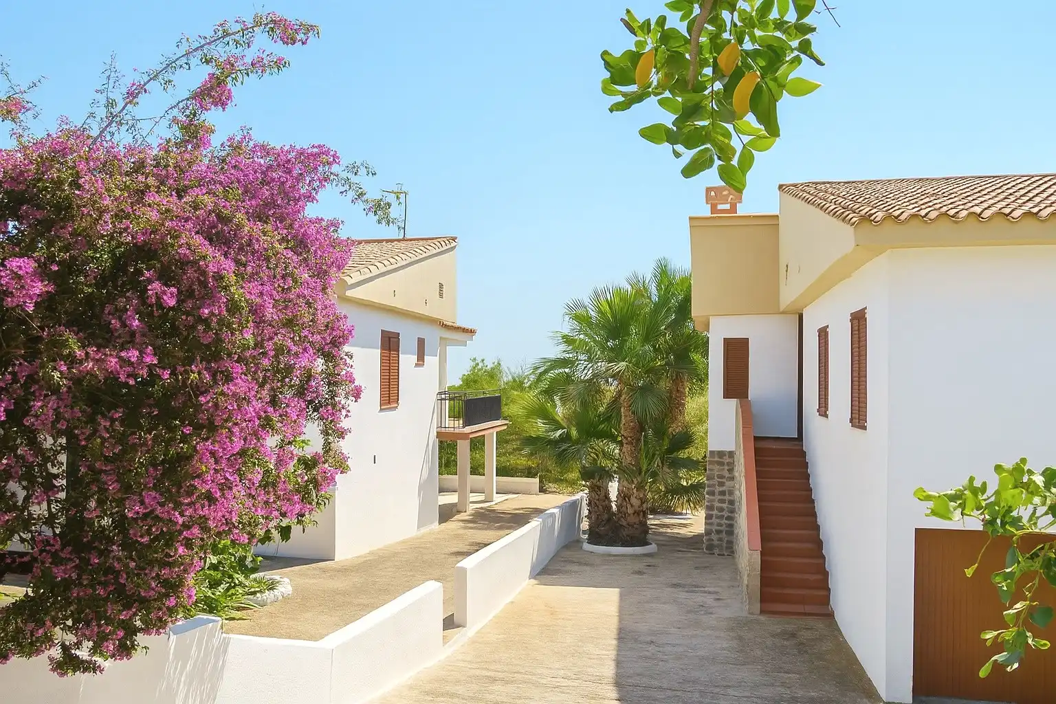 Außenansicht von Haus oder Chalet zur Miete in Peñíscola / Peníscola mit Privatgarten, Terrasse und Möbliert