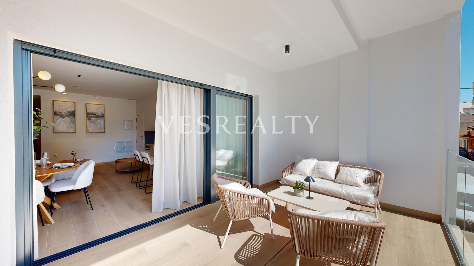 Exterior view of Attic for sale in Guardamar del Segura  with Air Conditioner, Storage room and Balcony