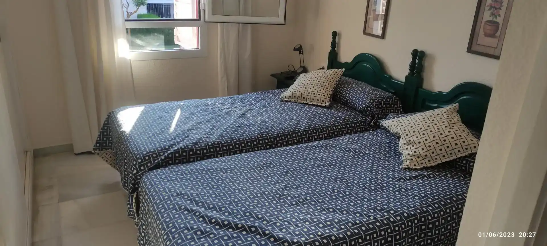Schlafzimmer von Maisonette zur Miete in Islantilla mit Schwimmbad und Balkon